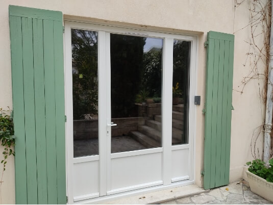 Baie vitrée pvc
