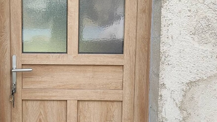 Porte d'entrée bois